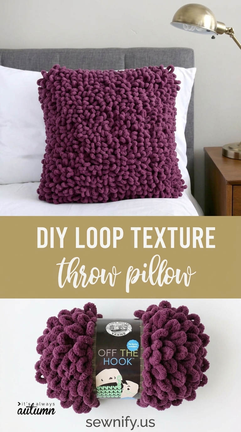 Coussin de Sol en Laine à Bouclettes DIY - Déco Cocooning Mailles