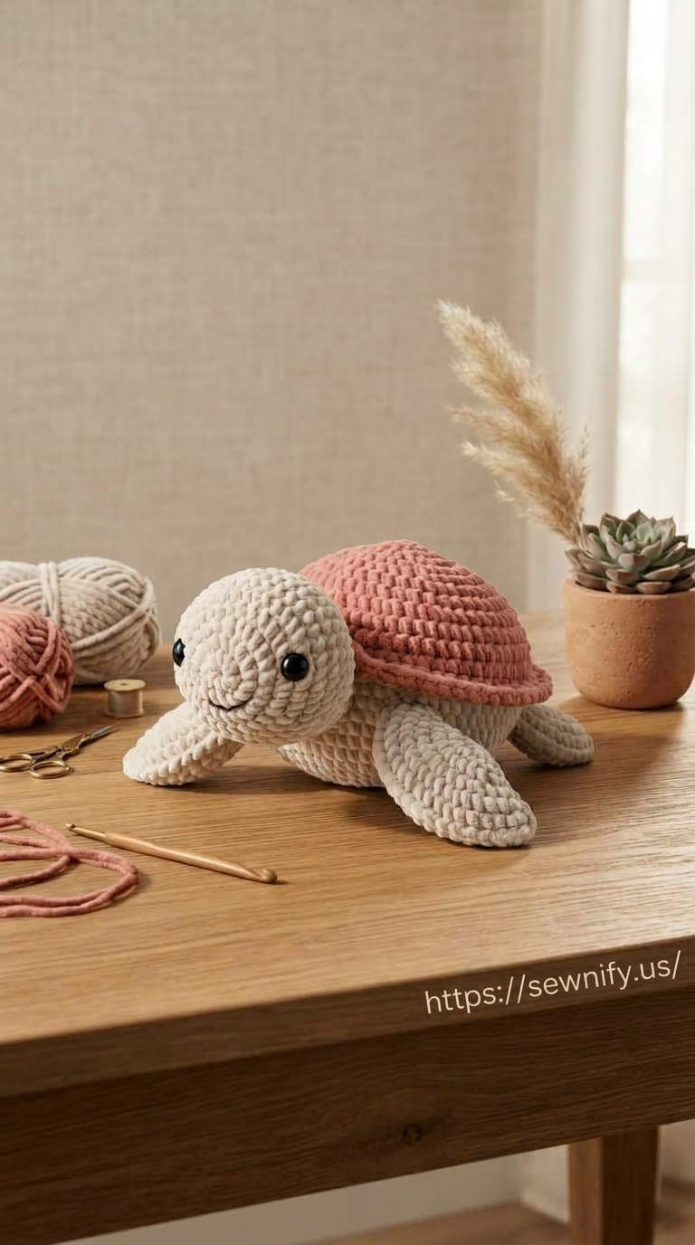 Doudou Tortue Amigurumi au Crochet | Peluche Fait Main Douce