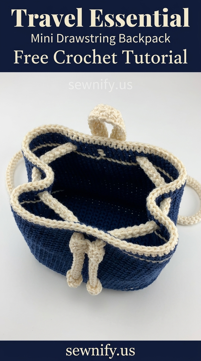 Mini Sac à Dos Bourse au Crochet Tuto Sac Voyage Tendance
