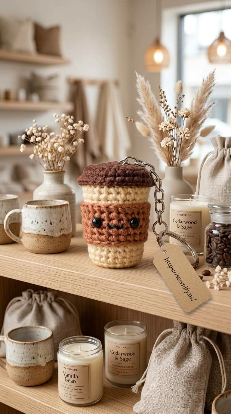 Porte-Clés Tasse de Café Amigurumi | Idée Crochet Rapide et Cute