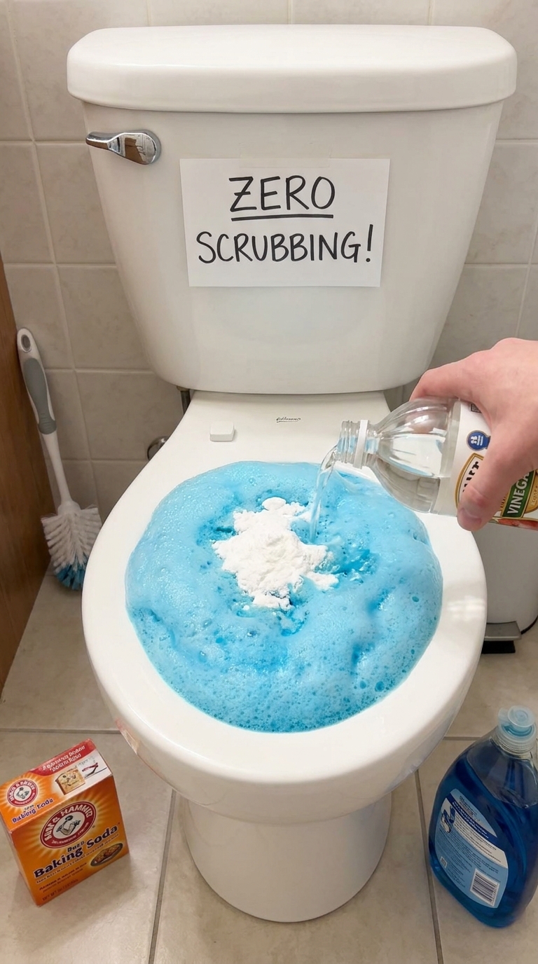 Active Foam Toilet Cleaning Hack Without Scrubbing