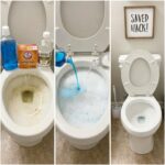 Before During and After Zero Scrub Toilet Hack Active Foam Clean