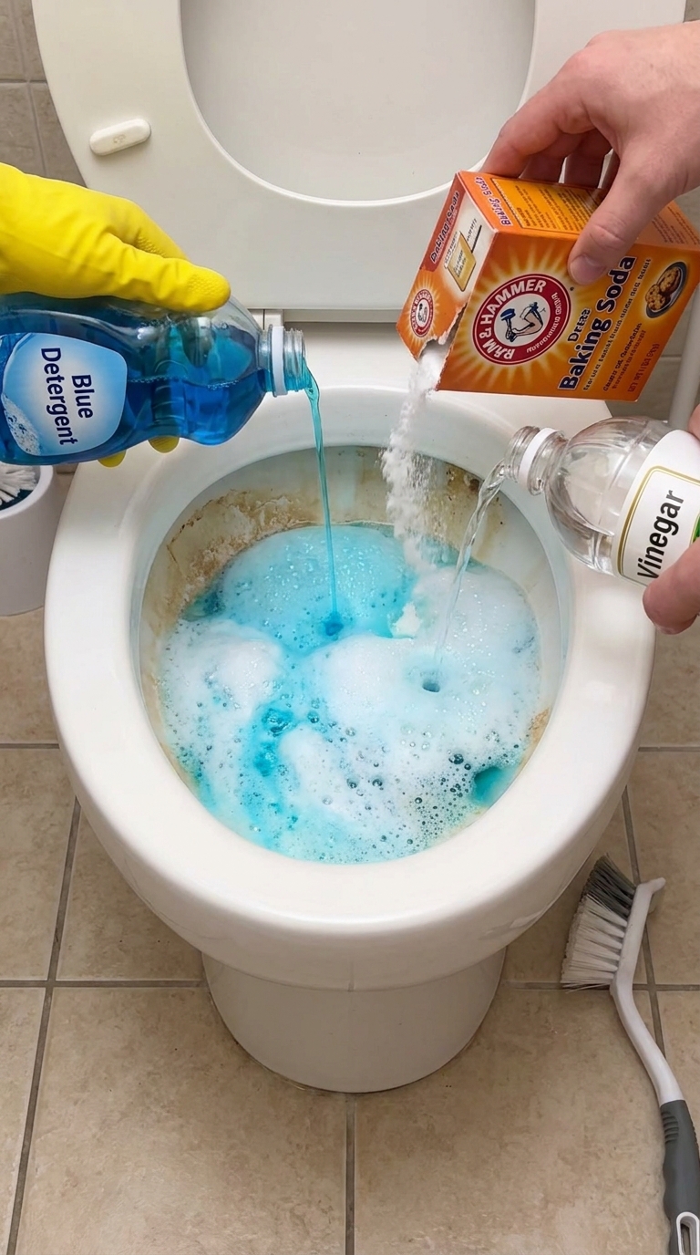 DIY Active Foam Toilet Cleaner Limescale Remover
