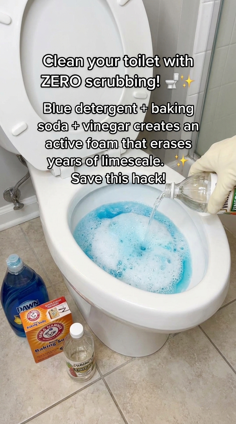 Zero Scrubbing Toilet Cleaning Hack Active Foam Limescale Remover